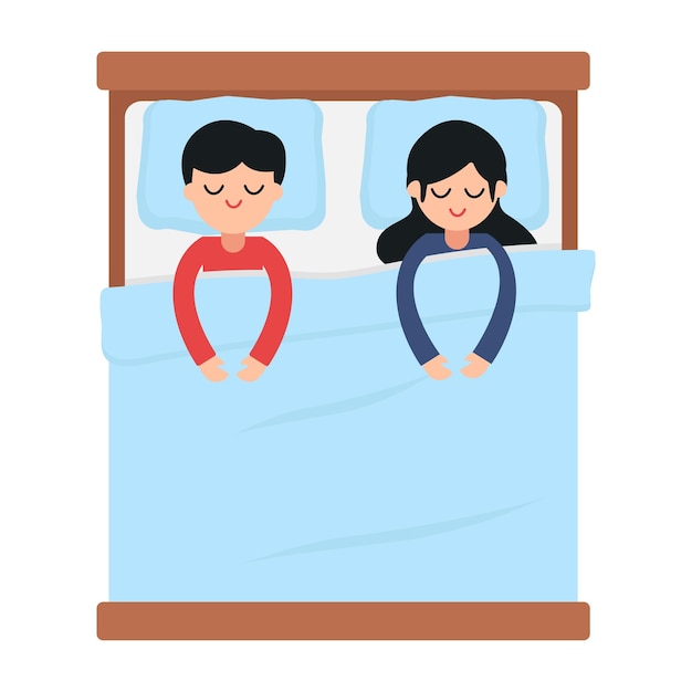 Vector illustration of bed