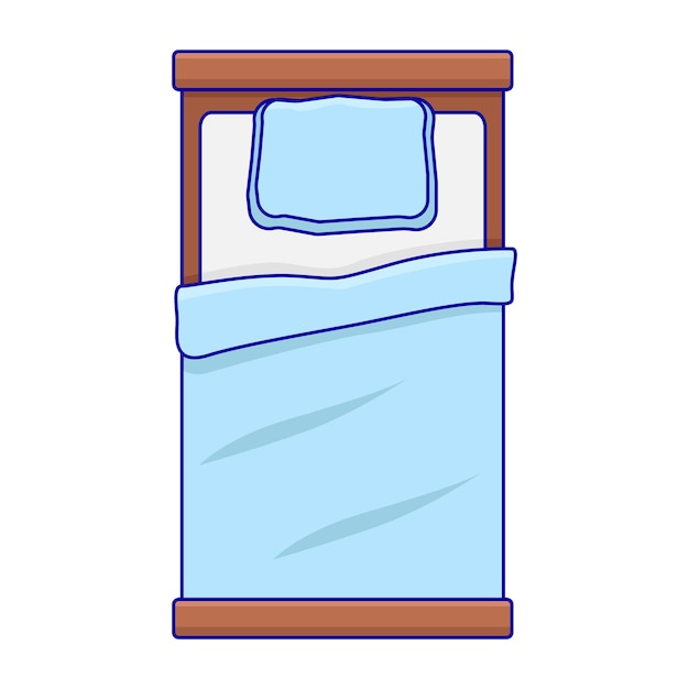 Vector illustration of bed