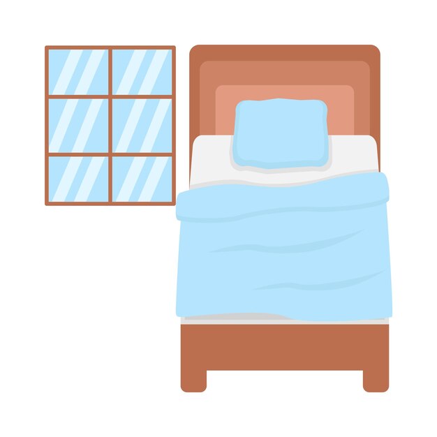 Vector illustration of bed