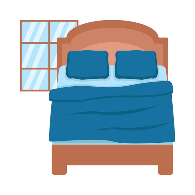 Vector illustration of bed