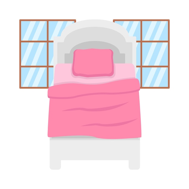 Vector illustration of bed