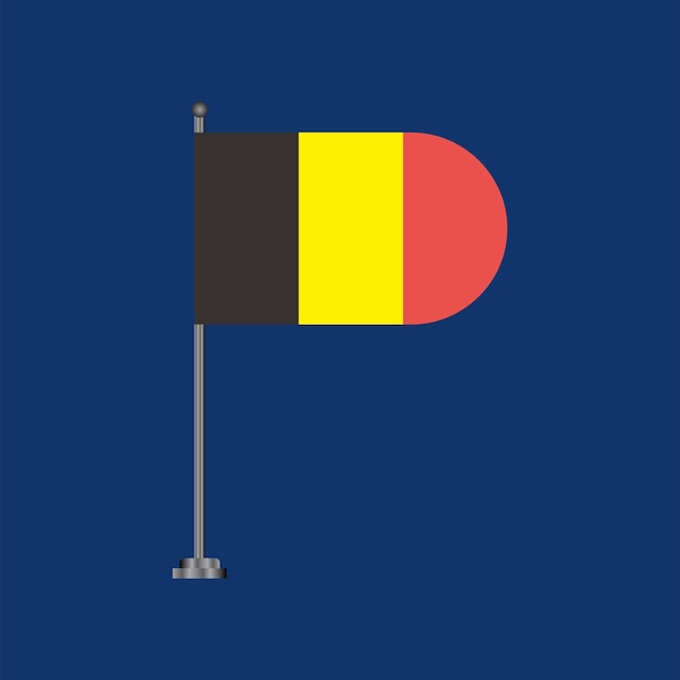 Vector illustration of belgium flag template