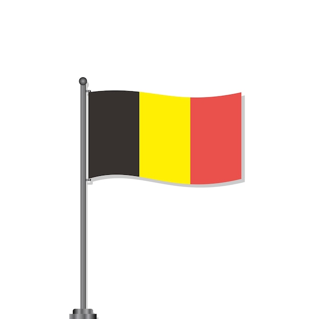 Illustration of Belgium flag Template