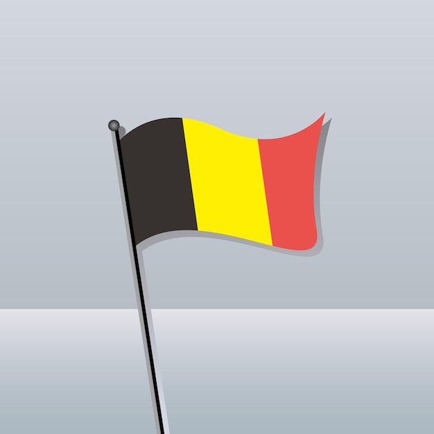 Vector illustration of belgium flag template