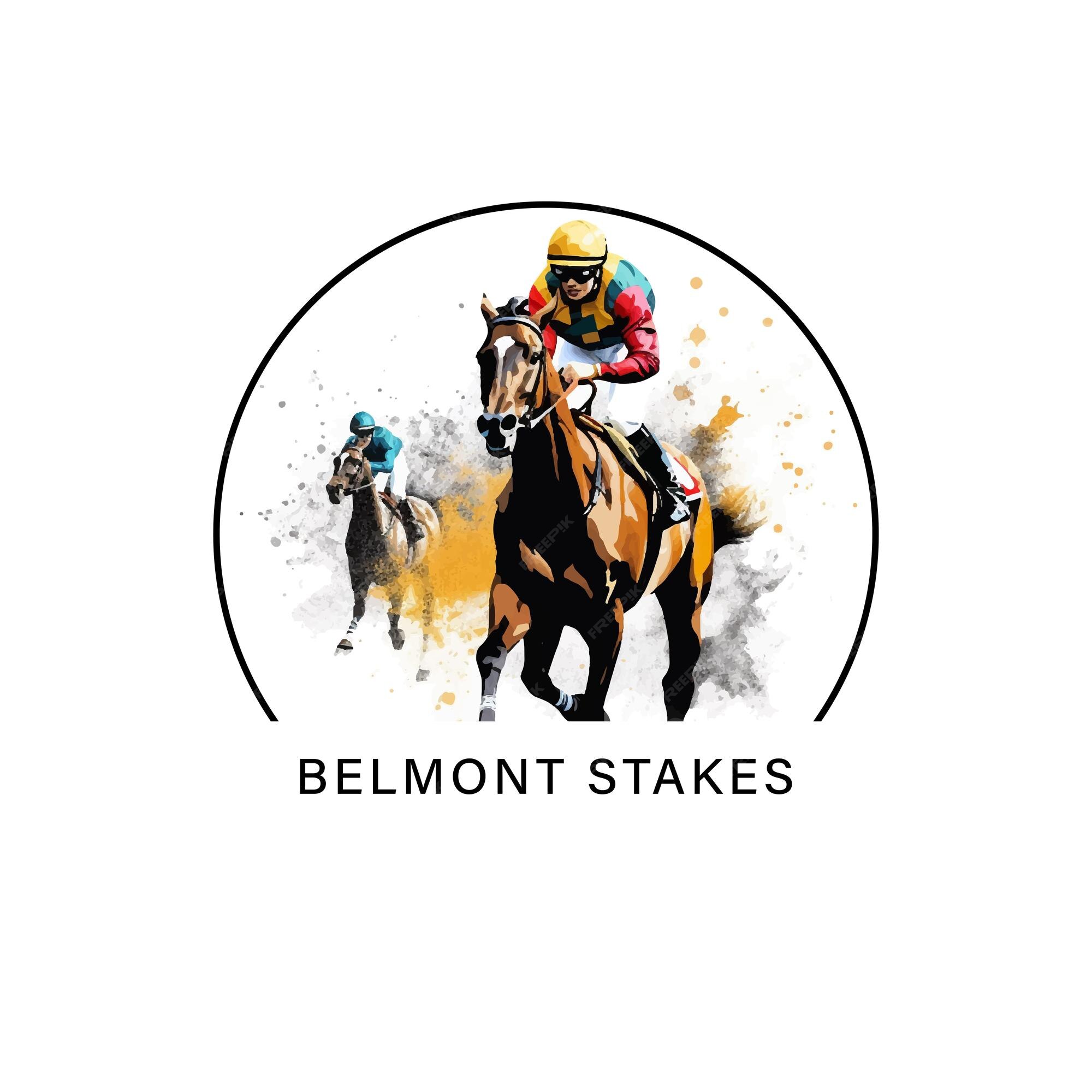 Premium Vector Illustration of belmont stakes horse racing