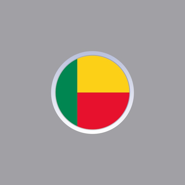 베냉 국기 템플릿의 그림