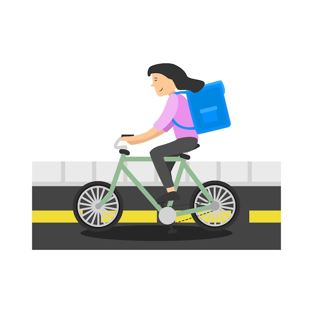 バイクサイクルのイラスト