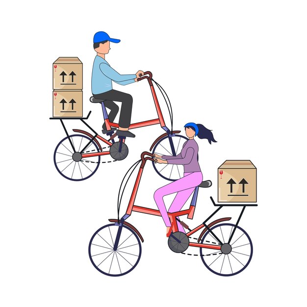 Illustration of bikecycle