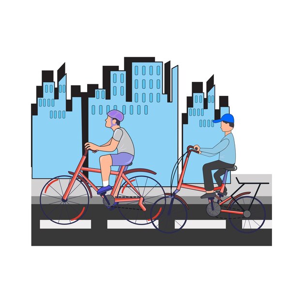 Illustration of bikecycle