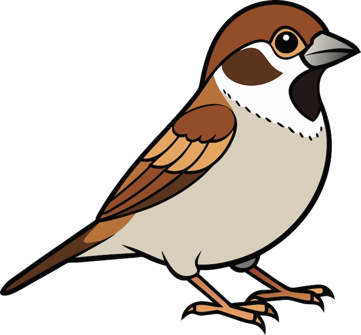 Vector illustration of a bird