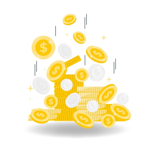 Illustration of bitcoin cryptocurrency concept