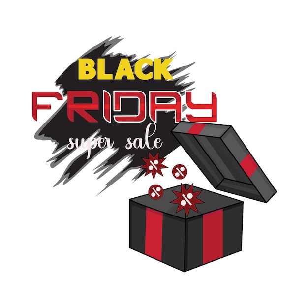 Vector illustration of black friday