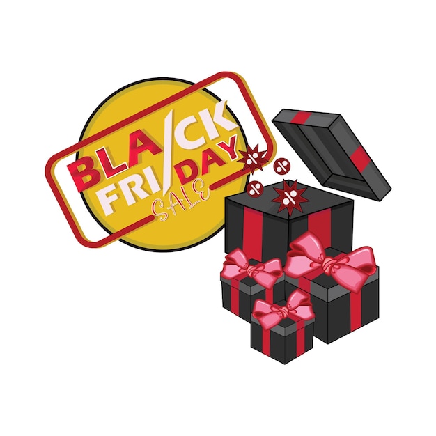 Illustration of black friday