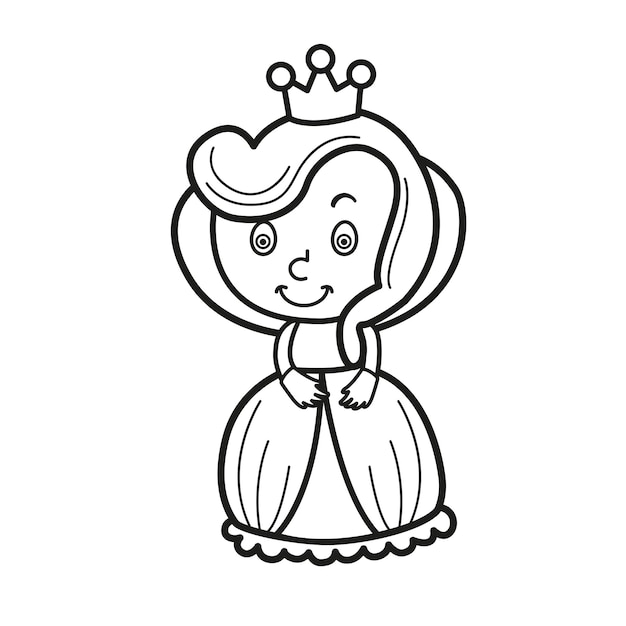 Illustration black and white queen