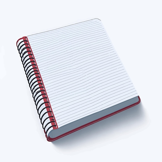Vector illustration of blank notebook vector