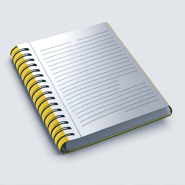 Vector illustration of blank notebook vector