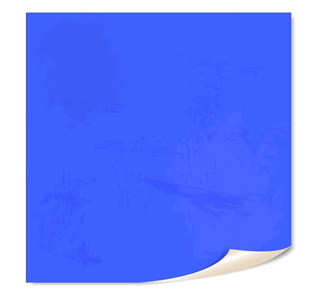 Illustration of blue blank page notebook label design vector illustration on white background