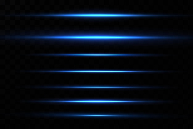 illustration of a blue color. Light effect. Abstract laser beams of light