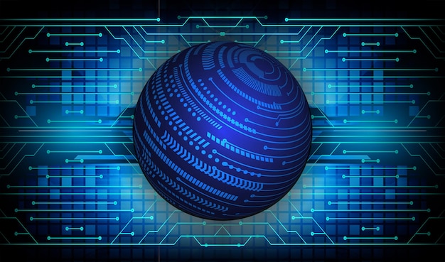 An illustration of a blue sphere with the word data on it.