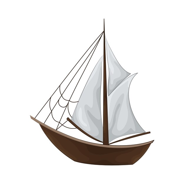 Vector illustration of boat