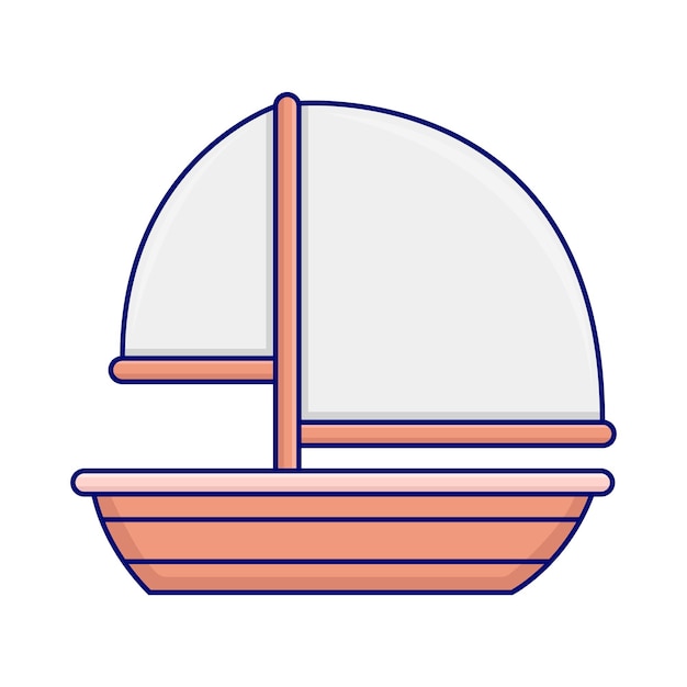 Vector illustration of boat