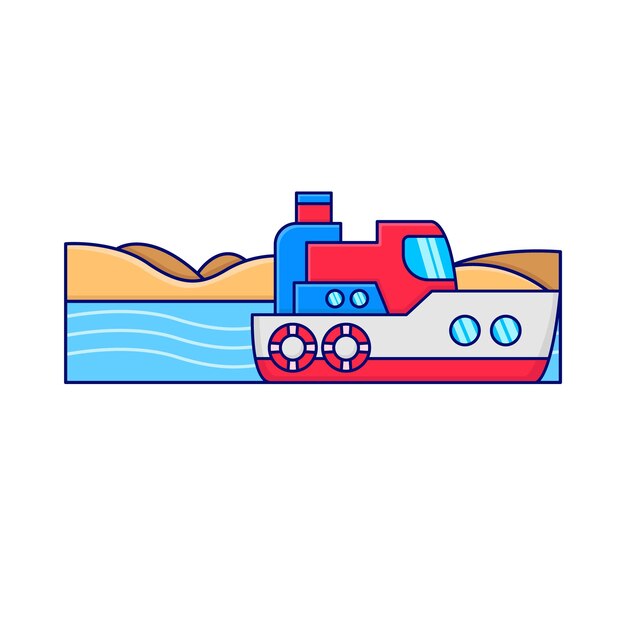 Illustration of boat