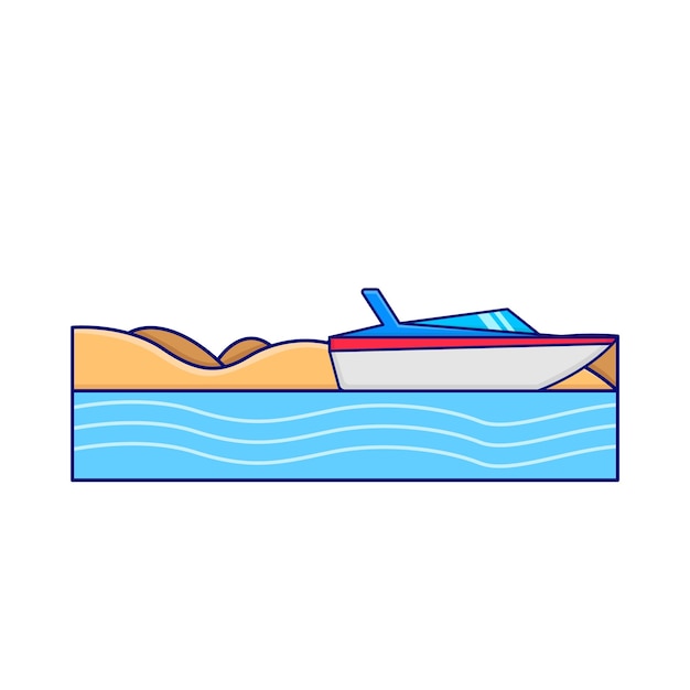 Vettore illustrazione della barca
