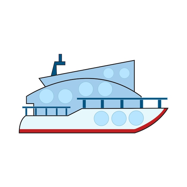 Vector illustration of boat