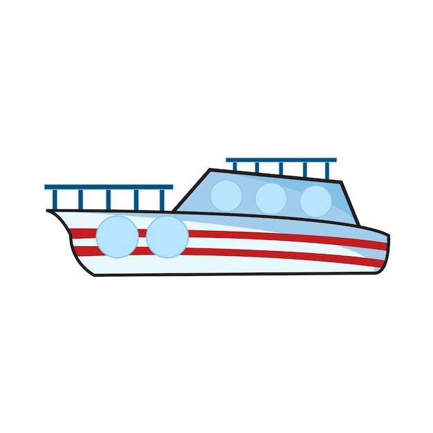 Vector illustration of boat
