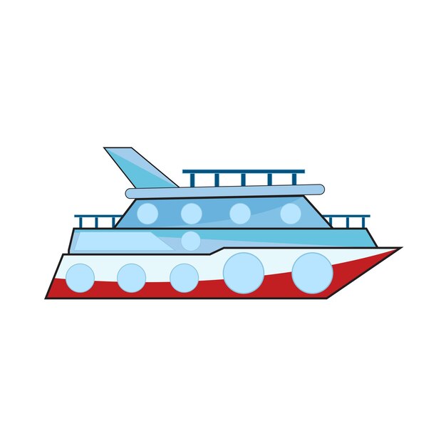 Vector illustration of boat