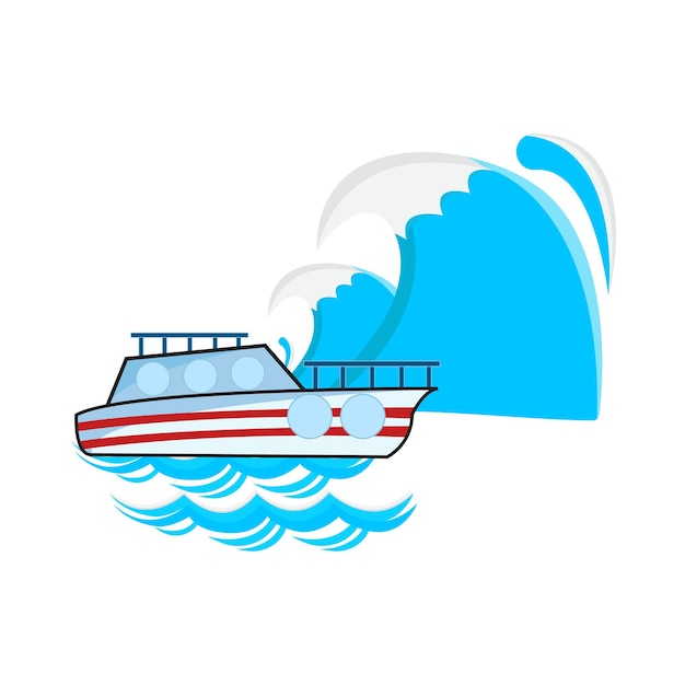 Vector illustration of boat