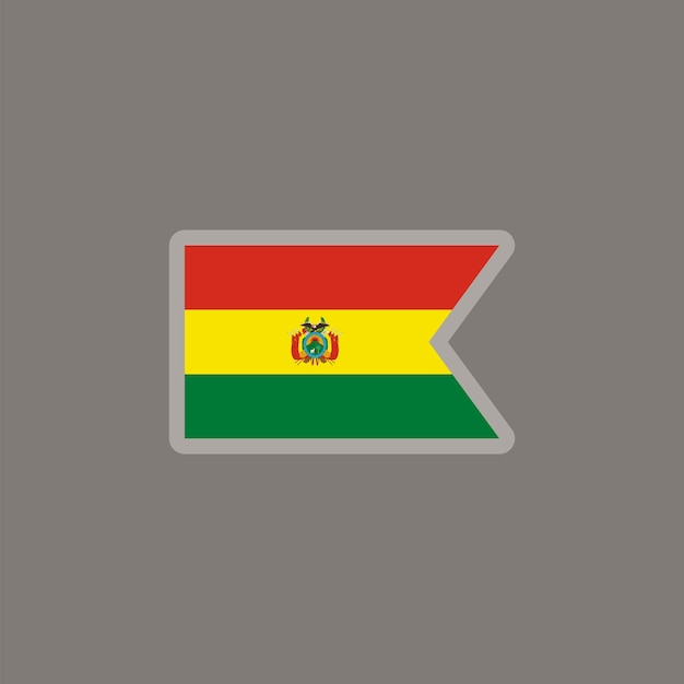 Illustration of Bolivia flag Template