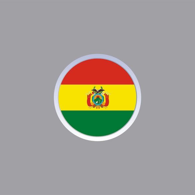 Illustration of Bolivia flag Template