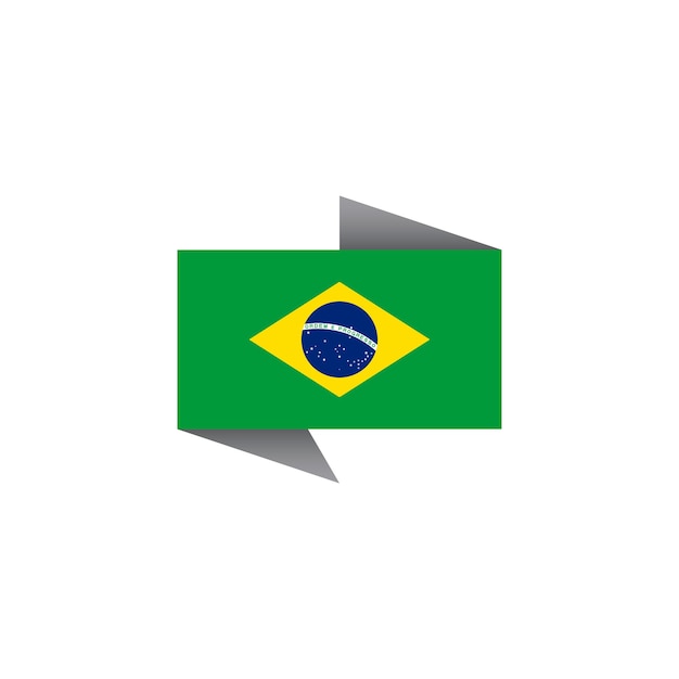 Illustration of brazil flag template