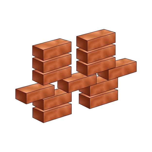 Vector illustration of brick