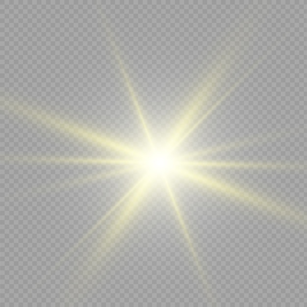 Illustration of a bright beautiful star.