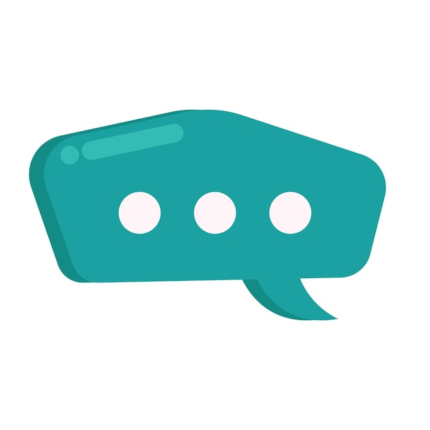 Vector illustration of bubble chat