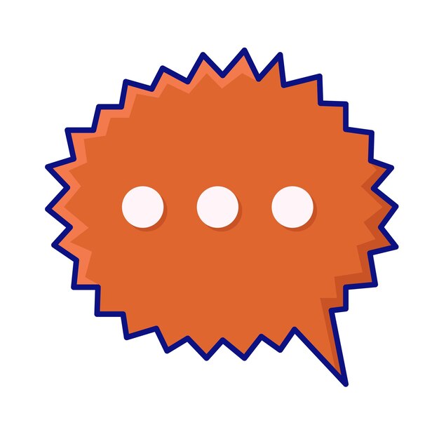 Vector illustration of bubble chat