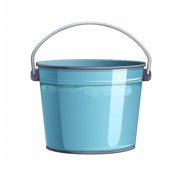 illustration bucket vector design isolated object plastic icon container equipment empty