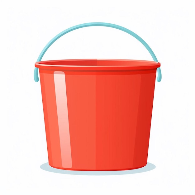 illustration bucket vector design isolated object plastic icon container equipment empty