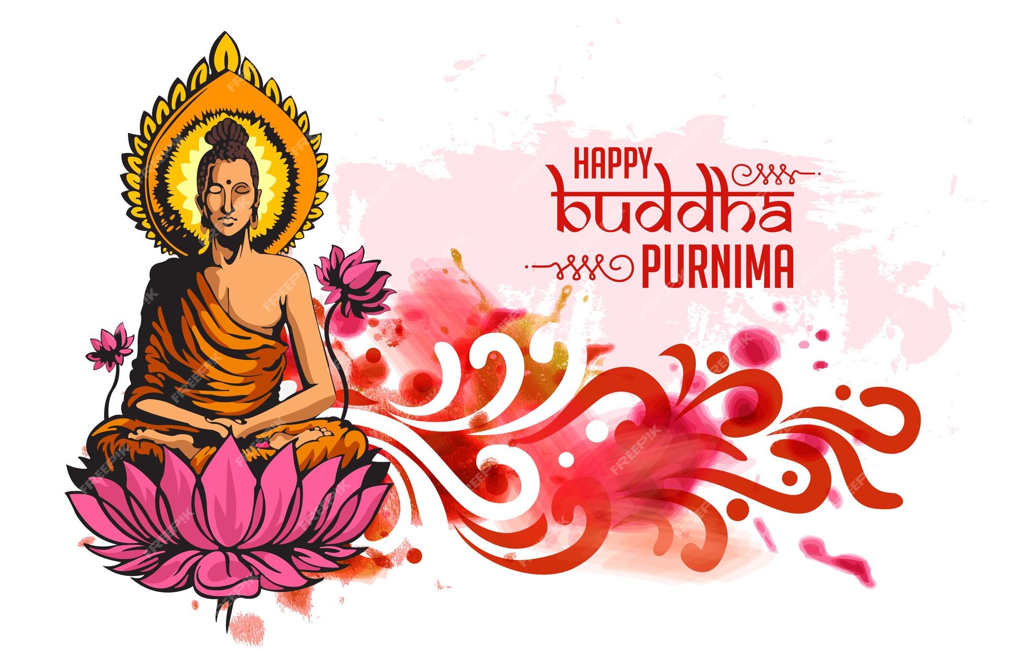 Premium Vector | Illustration of buddha purnima background with nice and  creative design
