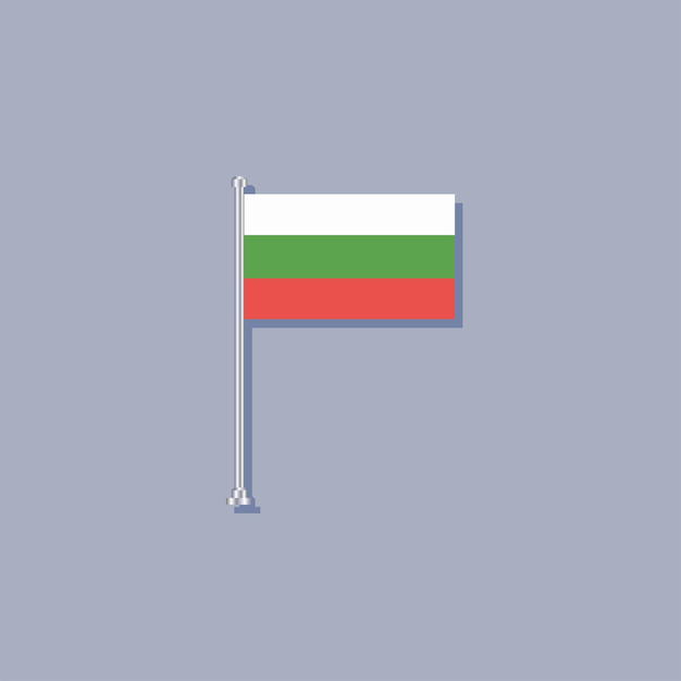 Illustration of Bulgaria flag Template