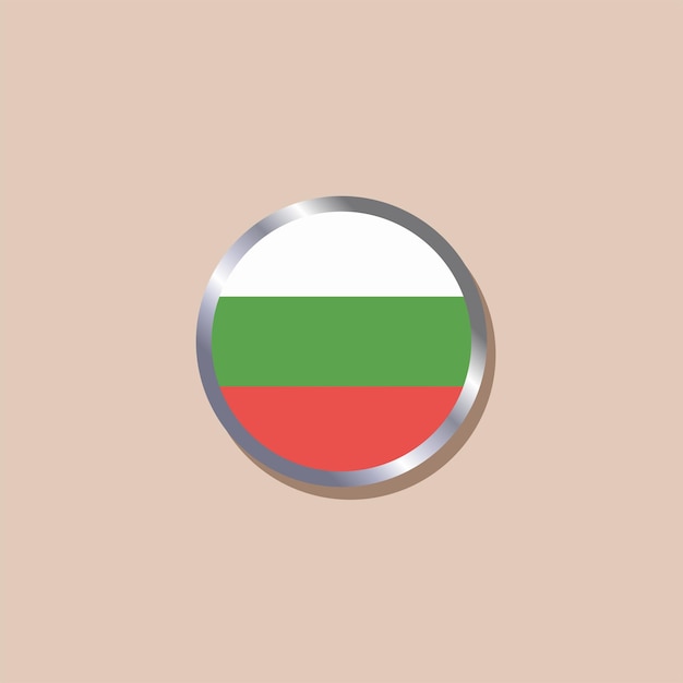 Illustration of Bulgaria flag Template