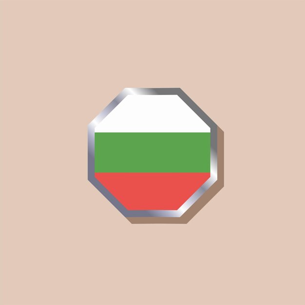 Illustration of bulgaria flag template