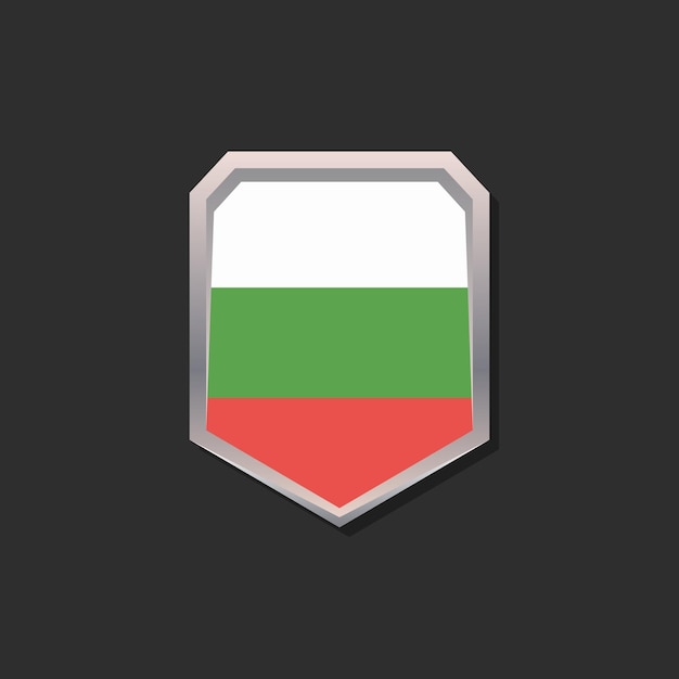 Иллюстрация шаблона флага Болгарии