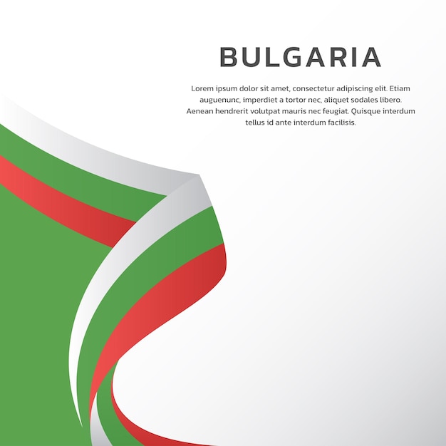 Illustration of Bulgaria flag Template