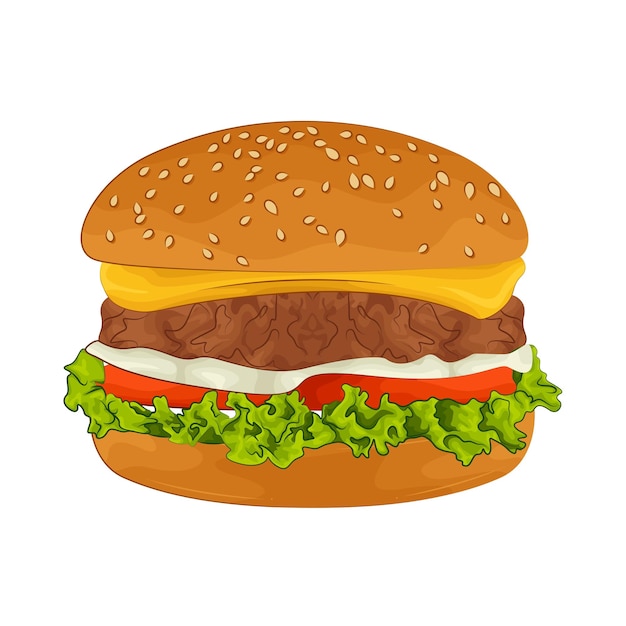 Vector illustration of burger