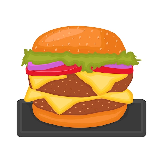 ハンバーガーのイラスト