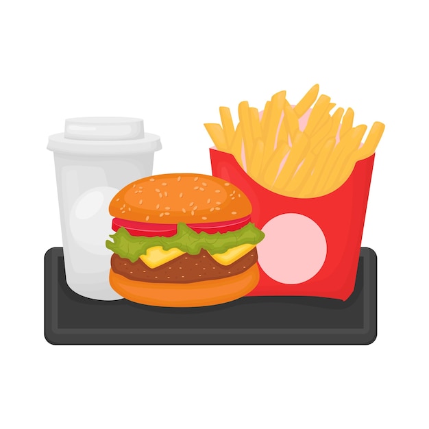 Illustration of burger