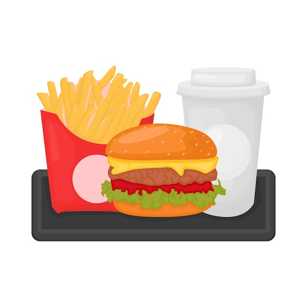 Vettore illustrazione di un hamburger